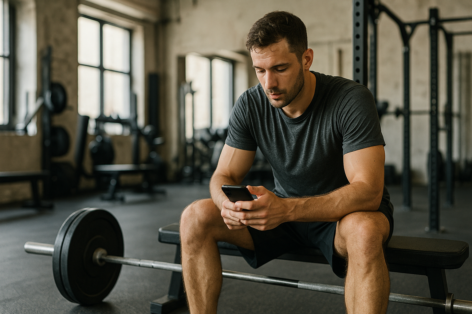 Fitness editorial image illustrating Rest Between Strength Training Sets