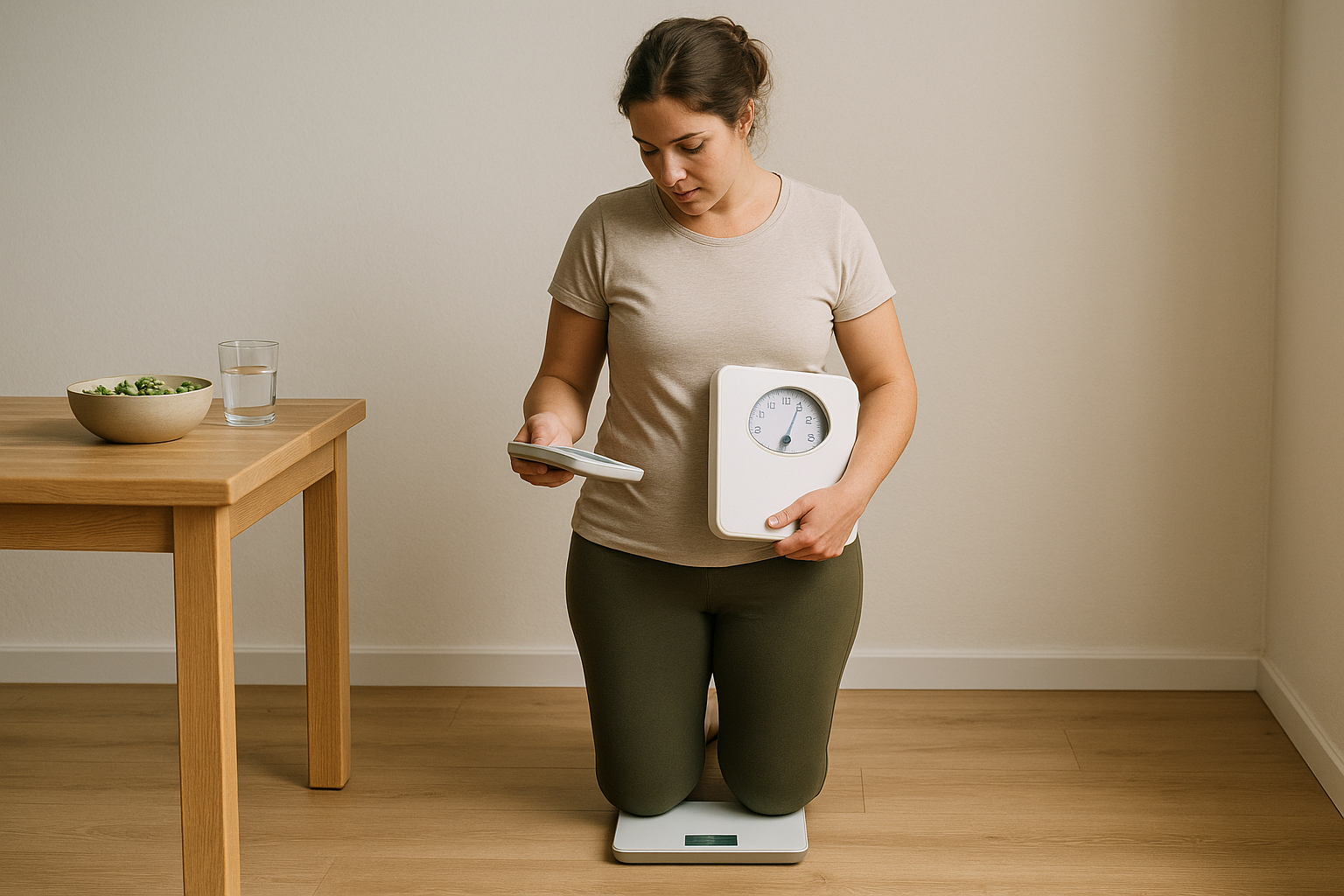 Everyday healthy lifestyle scene illustrating Tracking Body-Weight Trends
