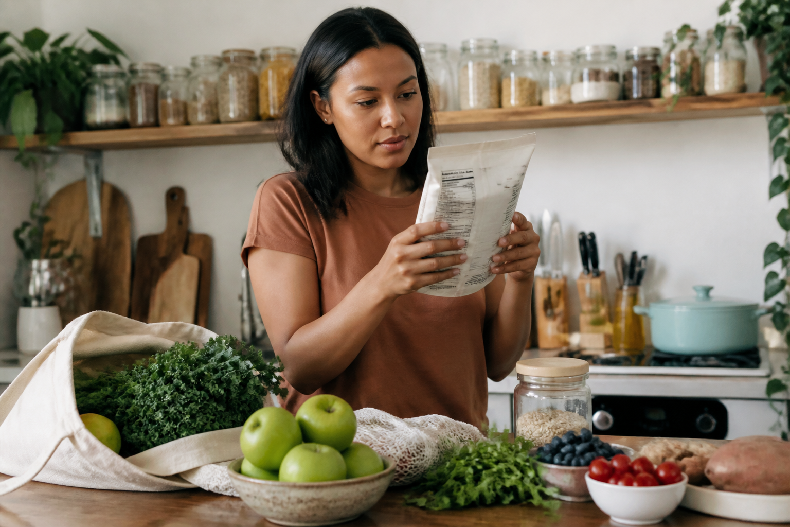 Editorial nutrition scene illustrating Understanding Food Labels