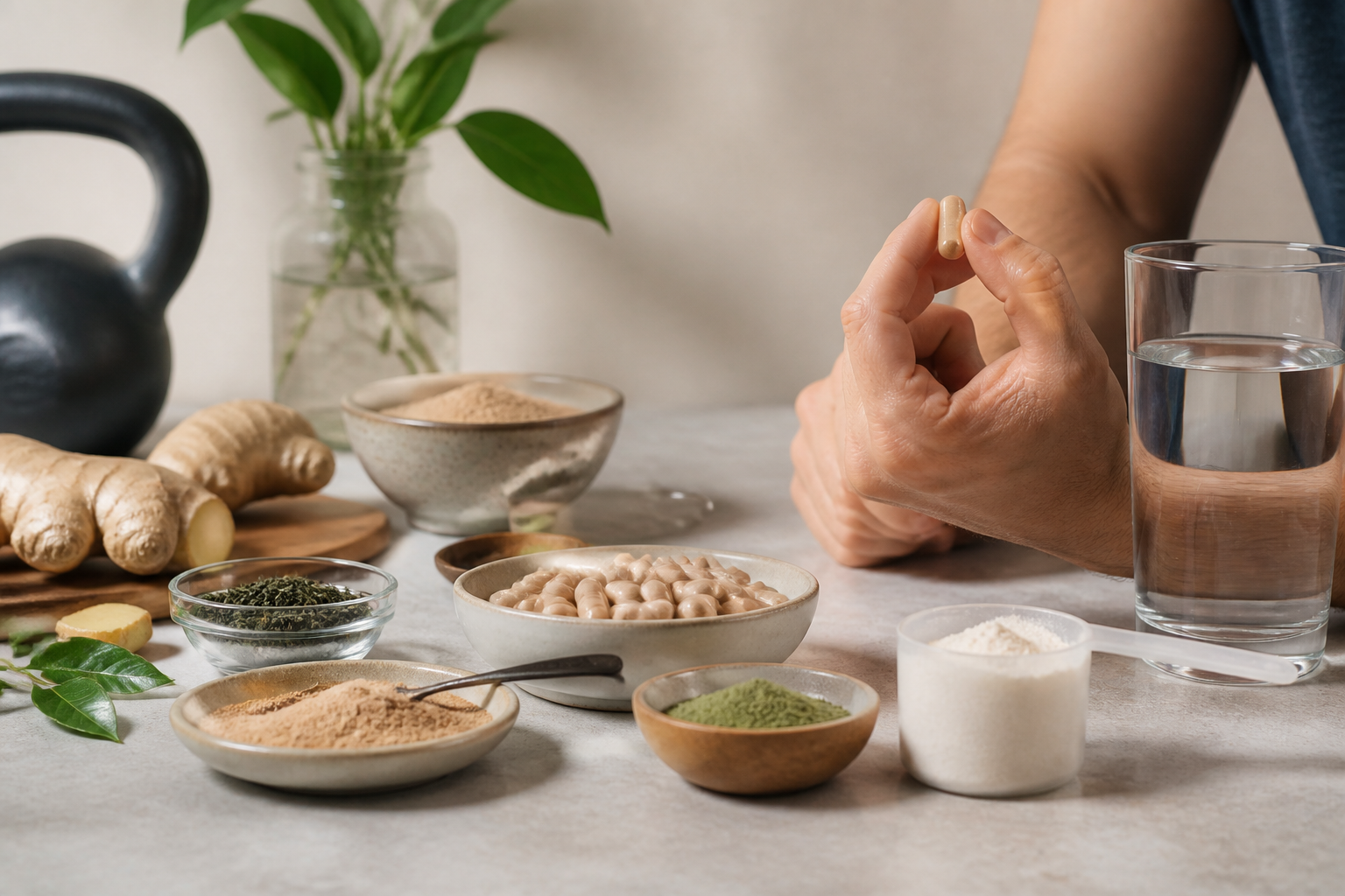 Unbranded supplement editorial image illustrating Weight-Management Supplements