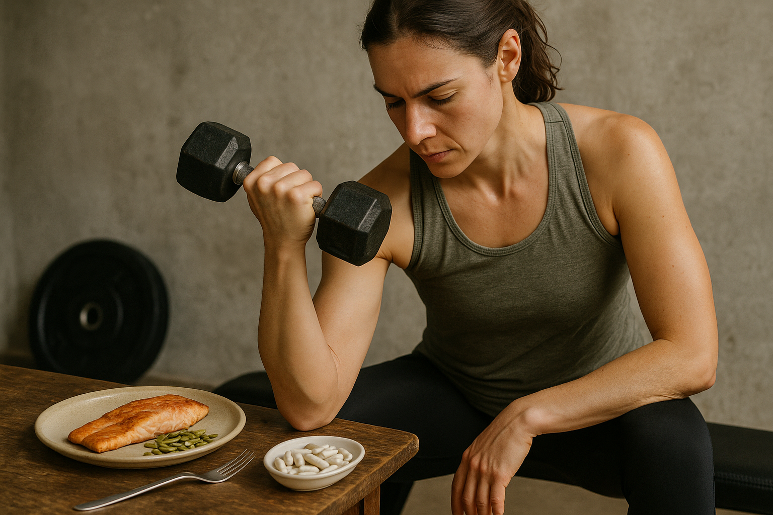 Fitness editorial image illustrating Zinc